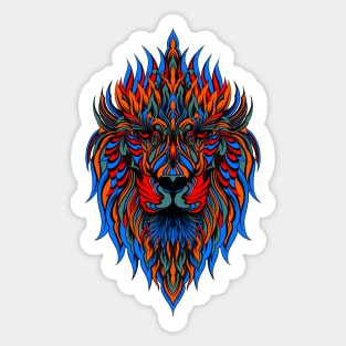 Ornating Lion Sticker